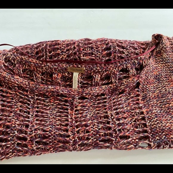 Free People sweater, multi color, size M. - Picture 7 of 9